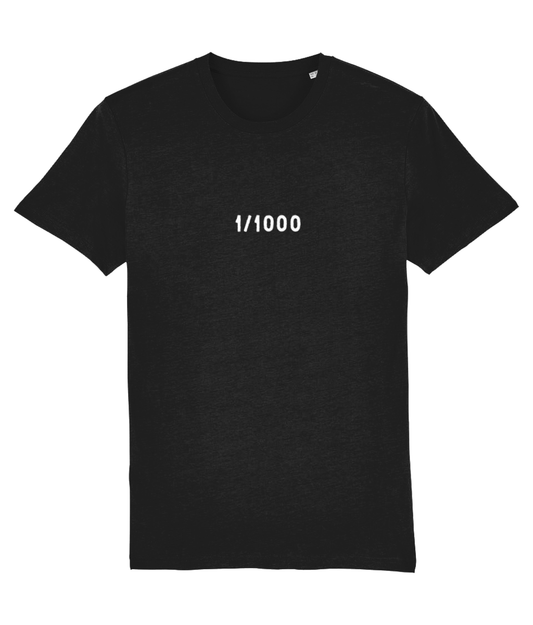 1/1000 black t-shirt