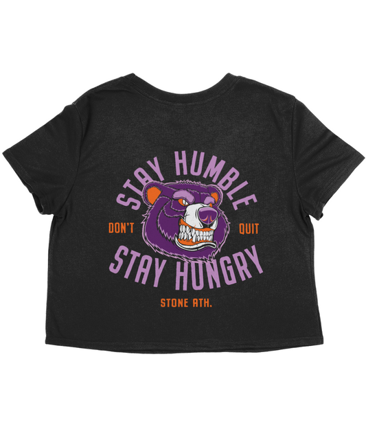 Stay Humble, Stay Hungry Crop Tee - Vibrant