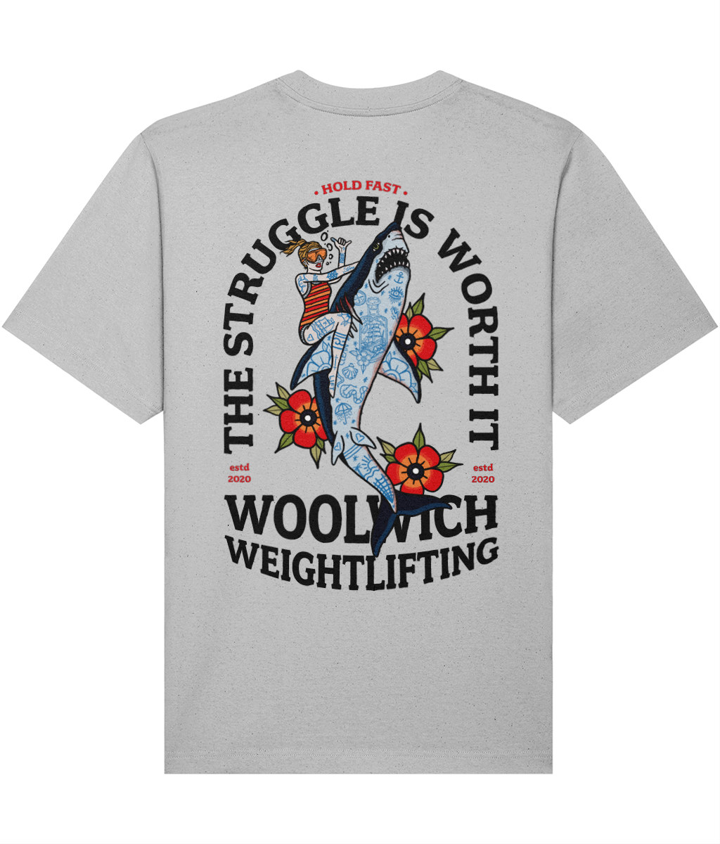 The Struggle oversized t-shirt - Woolwich Weightlifting