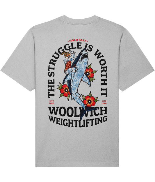 The Struggle oversized t-shirt - Woolwich Weightlifting