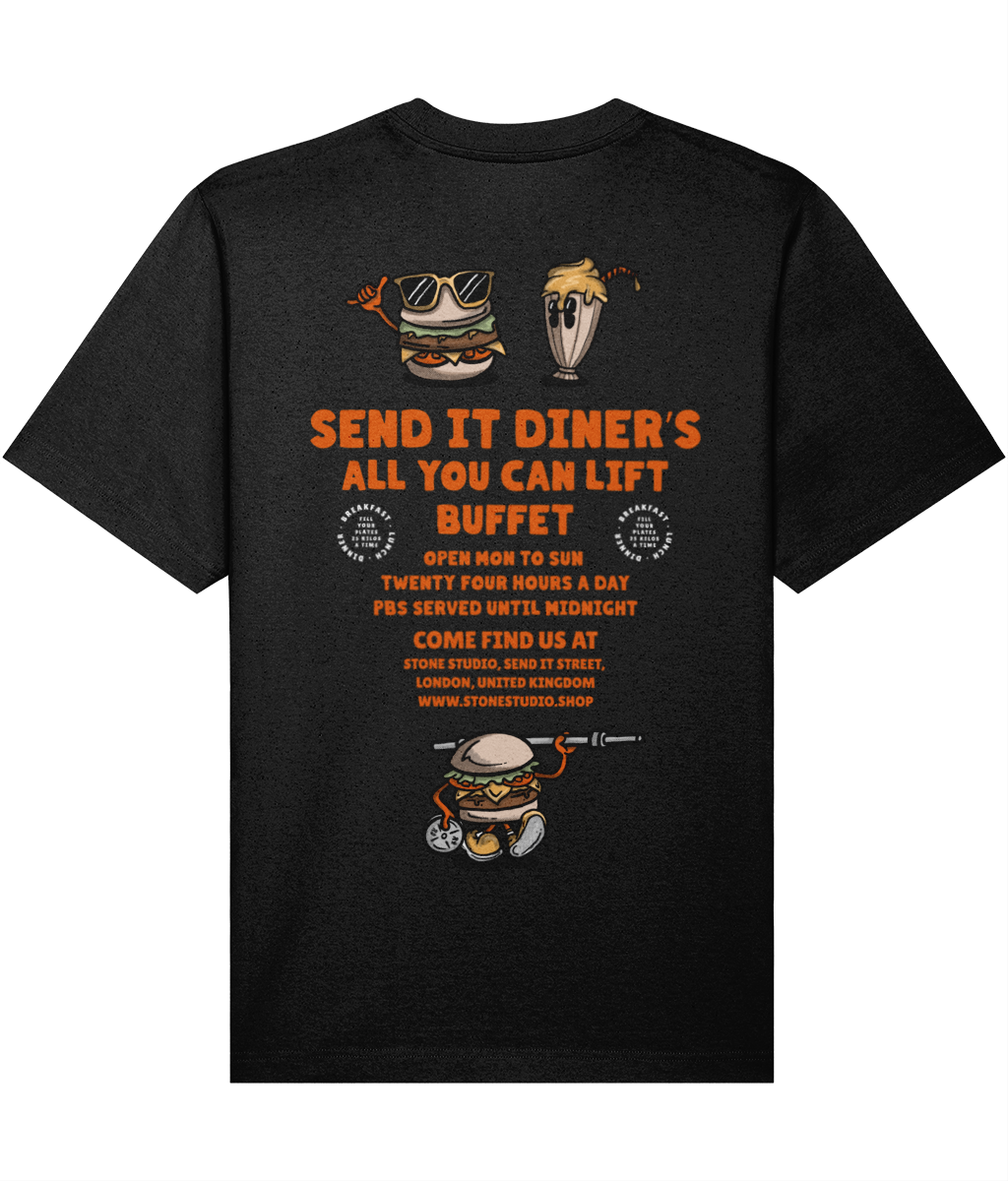 Send it diner oversized t-shirt