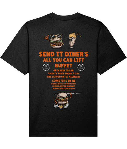 Send it diner oversized t-shirt