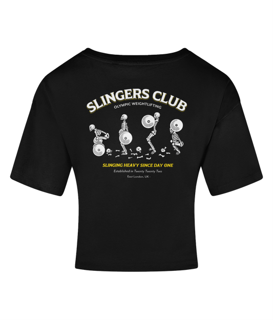 Snatching skeleton crop tee - Slingers club