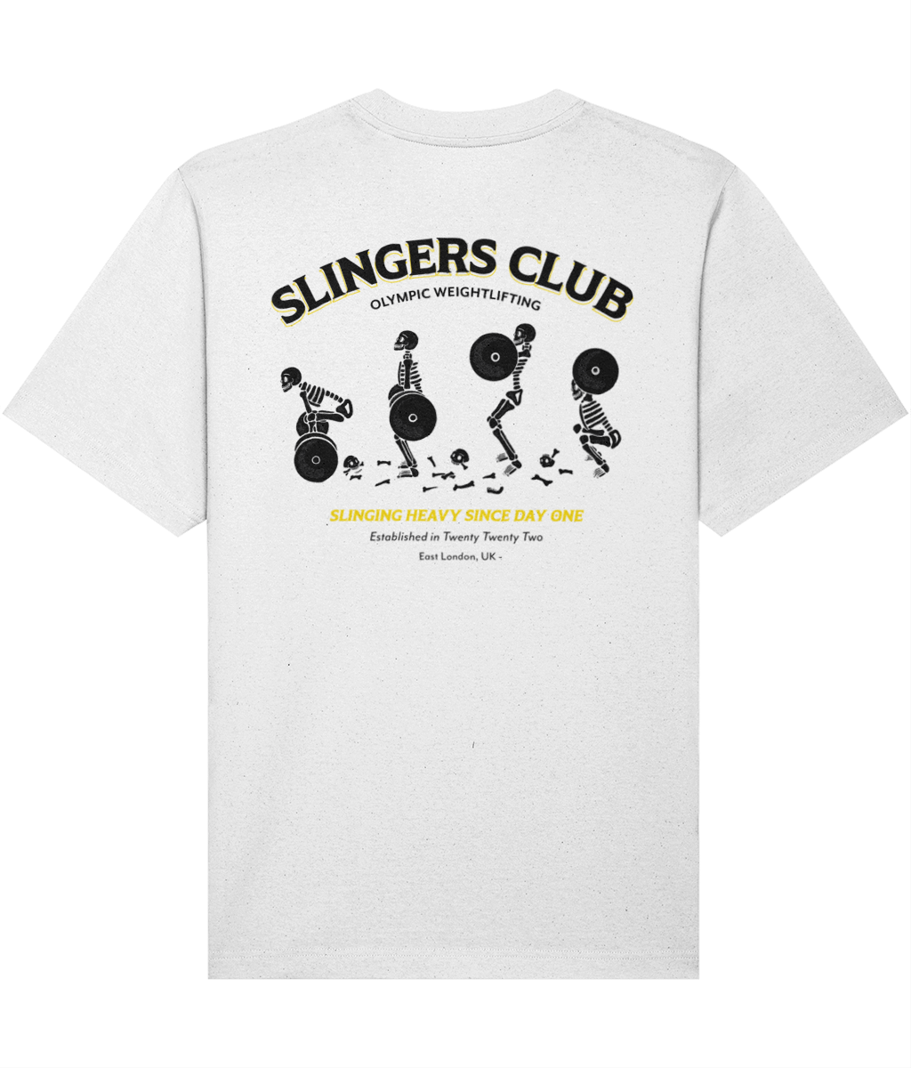 Snatching skeleton oversized t-shirt - Slingers Club