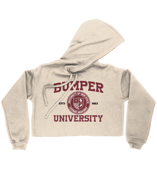 Bumper crest cropped hoodie - Bumper uni