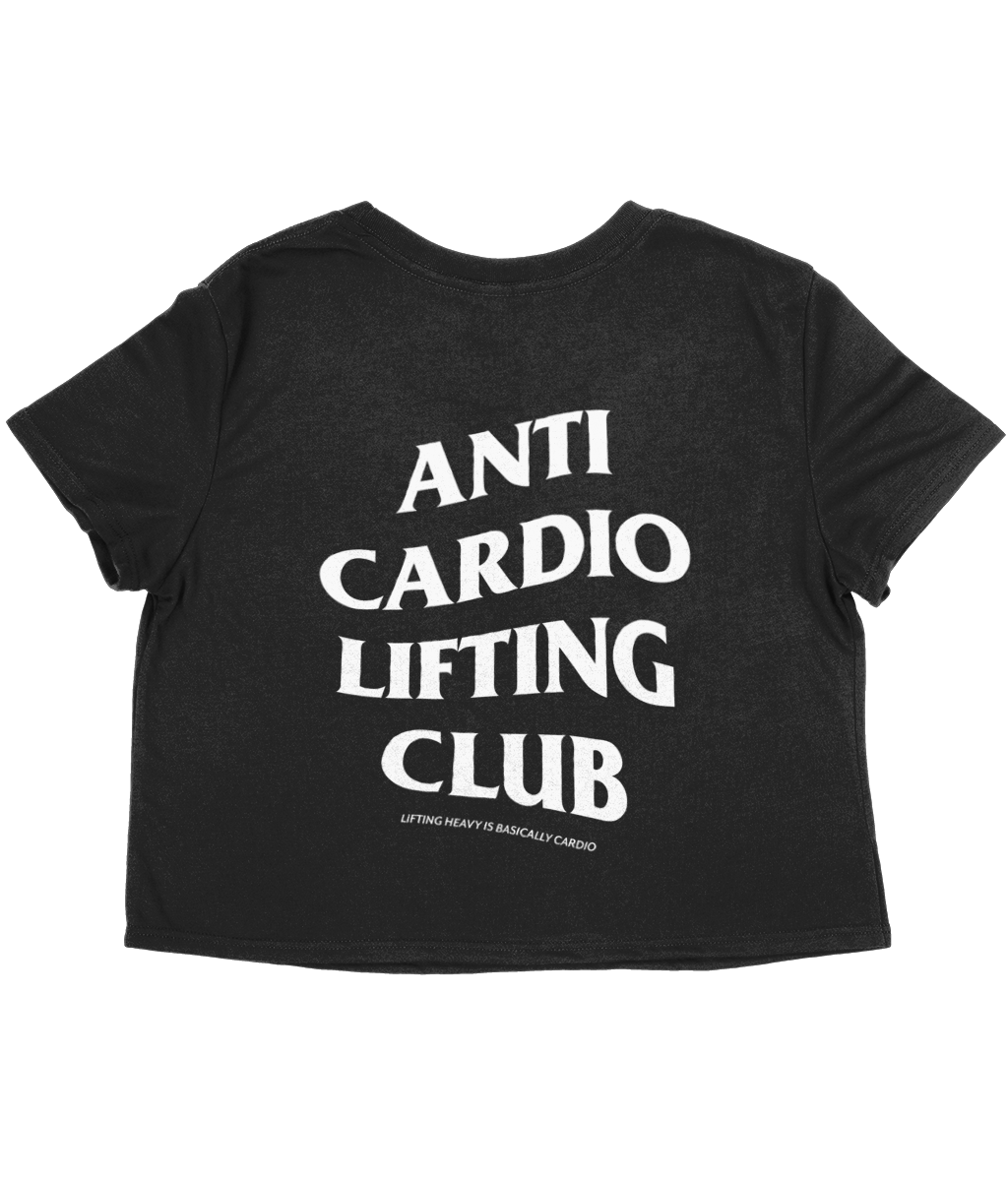 Anti Cardio Lifting Club crop top