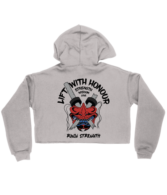Lift With Honour Cropped Hoodie