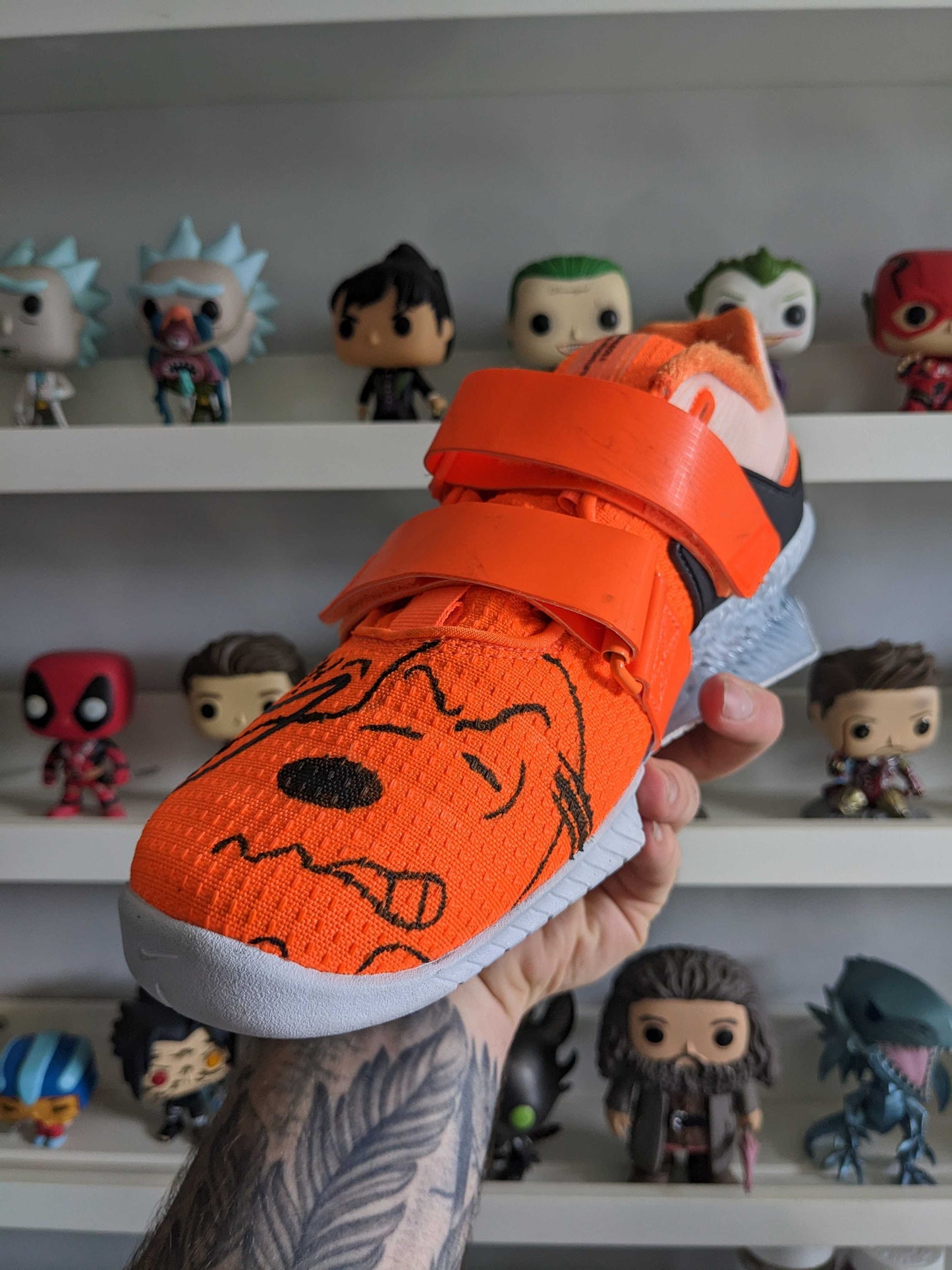 Popeye + Snoopy custom weightlifting lifter shoes
